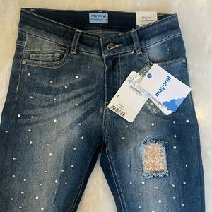 Mayoral girls size 10 skinny jeans